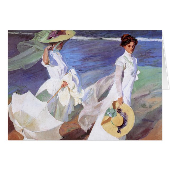 Joaquin Sorolla Women Walking Beach (Front Horizontal)