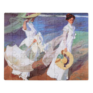 Joaquin Sorolla Women Walking Beach Jigsaw Puzzle