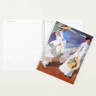 Joaquin Sorolla Women Walking Beach Planner