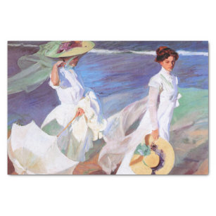 Joaquin Sorolla Women Walking Beach Tissue Paper