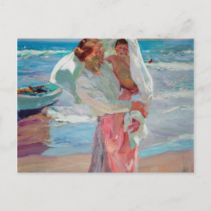 Joaquin Sorolla Y Bastida - After Bathing Holiday Postcard