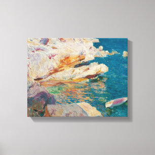 Joaquin Sorolla Y Bastida - Rocks At Javea. Canvas Print