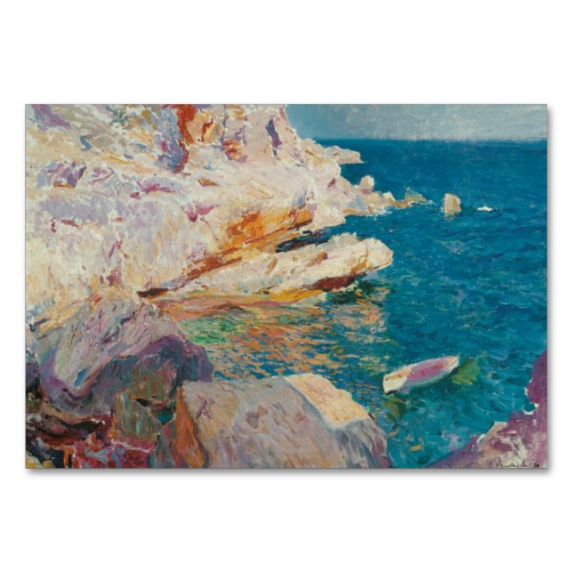 Joaquin Sorolla Y Bastida - Rocks At Javea. Table Number (Front)