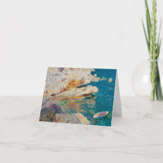 Joaquin Sorolla Y Bastida - Rocks At Javea. Thank You Card