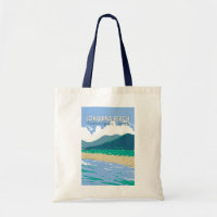 Joaquina Beach Brazil Travel Art Vintage