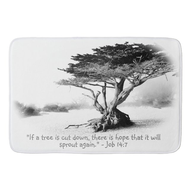 JOB 14:7 Bath Mat (Front)