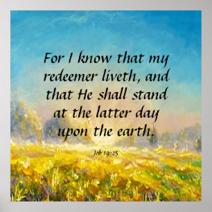 Job 19:25 poster