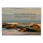 Job 9:8 Seascape with rocks and waves