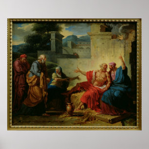 Job Being Scolded by his Wife, c.1790 Poster