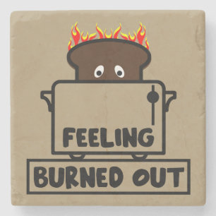 Job Burnout Stone Coaster