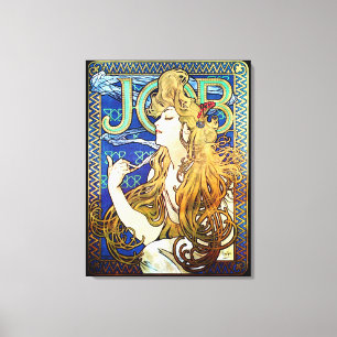 Job by Alphonse Mucha Canvas Print