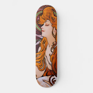 JOB by Alphonse Mucha Skateboard