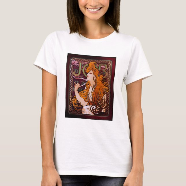 JOB by Alphonse Mucha T-Shirt (Front)