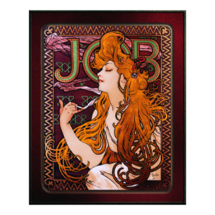 JOB by Alphonse Mucha Vintage Art Nouveau Artwork Photo Print
