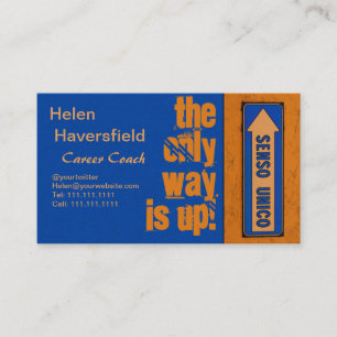 Job Career Coach / Motivational Trainer Urban Chic Business Card