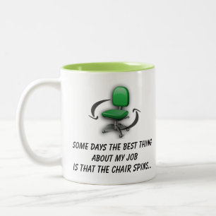 Job Chair Spins Mug (Green)