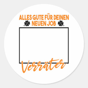 Job Change Farewell Farewell Gift For Colleagues Classic Round Sticker