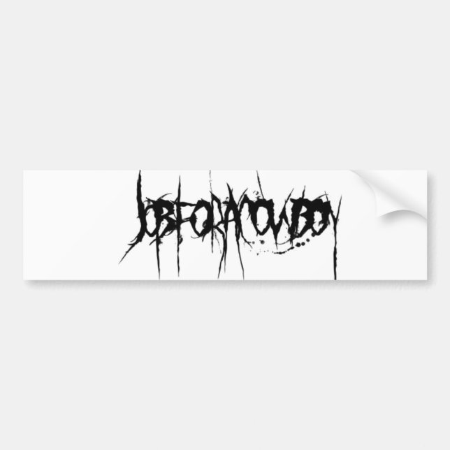job for a cowboy bumper sticker (Front)