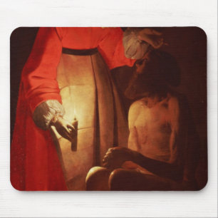 Job Mocked by His Wife Mouse Mat