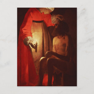 Job Mocked by His Wife Postcard