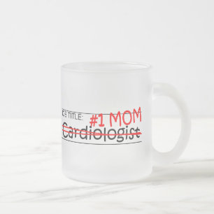 Job Mum Cardiologist Frosted Glass Coffee Mug