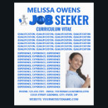 Job Seekers Logo, Curriculum Vitae Flyer<br><div class="desc">Job Seekers Logo,  Curriculum Vitae Flyer by The Business Card Store.</div>