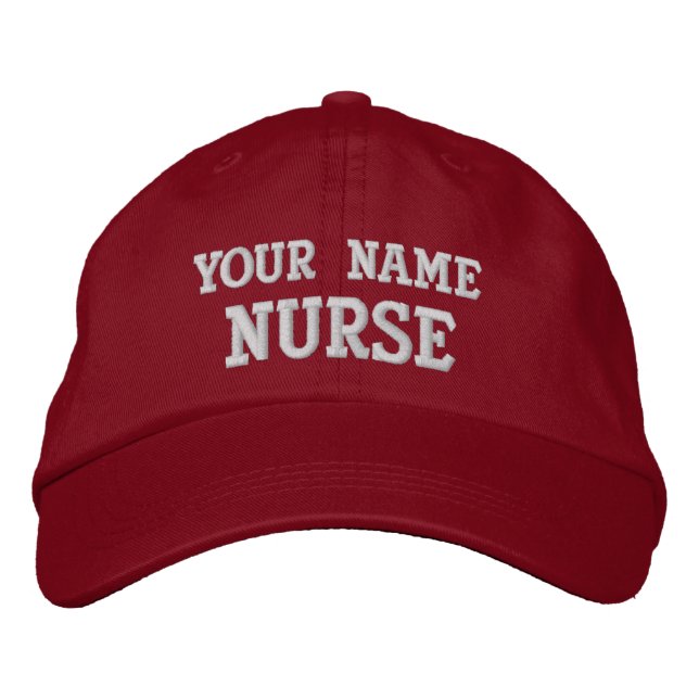 Job Tees Personalised Nurse Hat (Front)