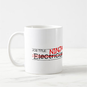 Job Title Ninja - Electrician Coffee Mug