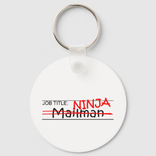 Job Title Ninja - Mailman Key Ring
