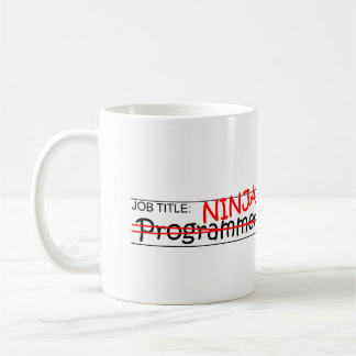 Job Title Ninja - Programmer Coffee Mug