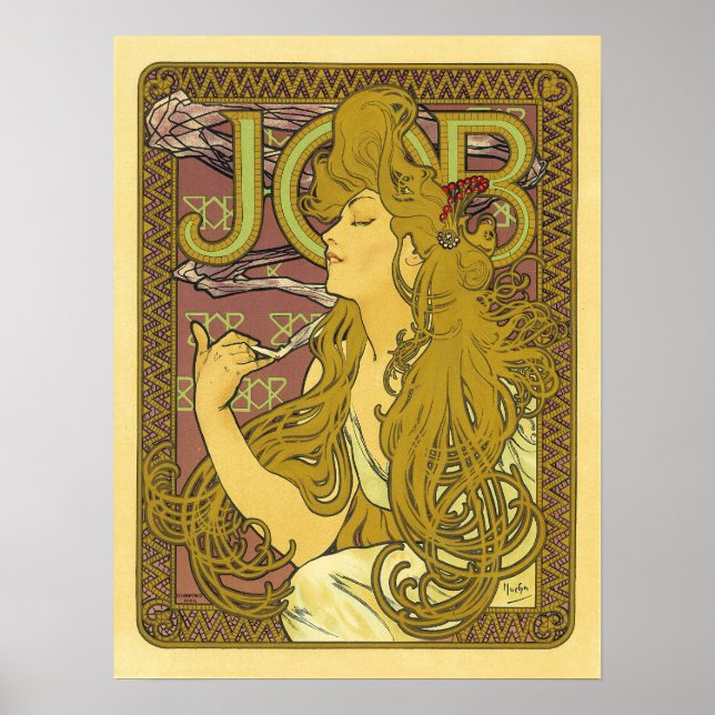 Job Vintage French Advertising Poster (Front)