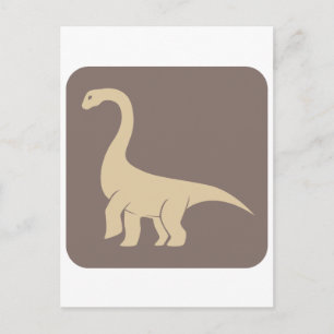 Jobaria Sauropod Dinosaur Icon Postcard