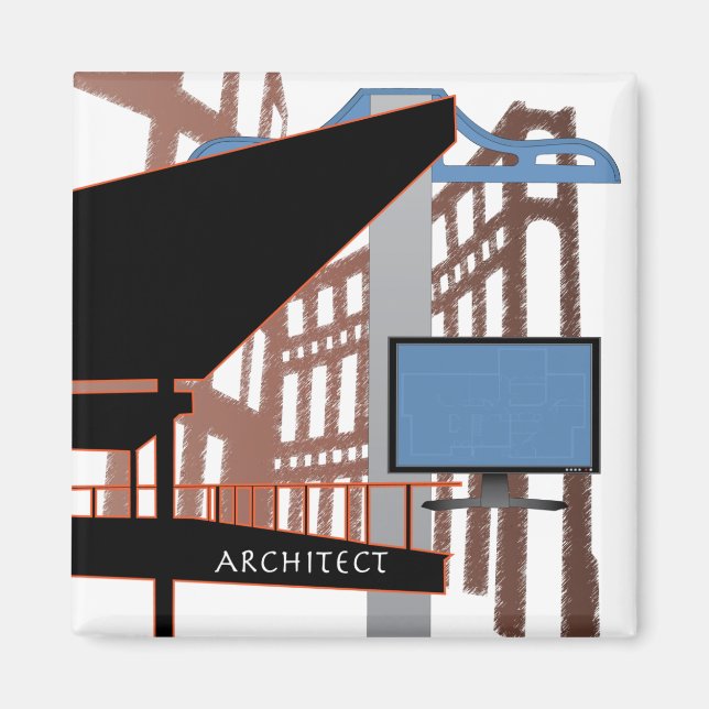 Jobs Architect Magnet (Front)