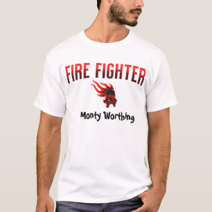 JOBS - Firefighter. Editable name T-Shirt