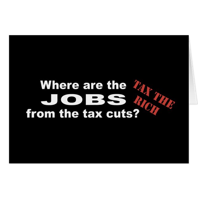 Jobs from tax cuts? (Front Horizontal)