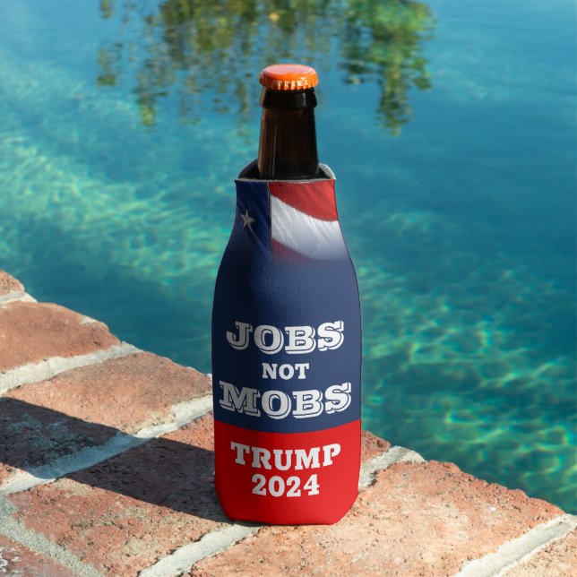 Jobs Not Mobs Trump 2024 Bottle Cooler (In Situ Pool)