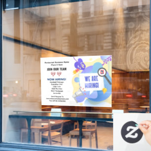 Jobs Now Hiring Join Our Team Custom Window Cling