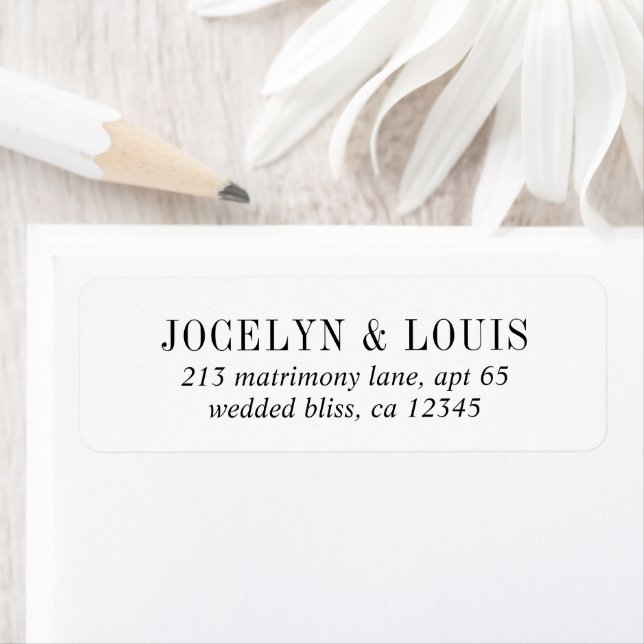 Jocelyn Black and White Modern Wedding (Insitu)