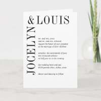 Jocelyn Black and White Modern Wedding