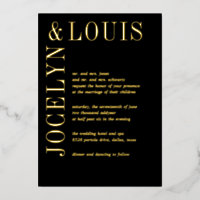 Jocelyn Black Modern Wedding