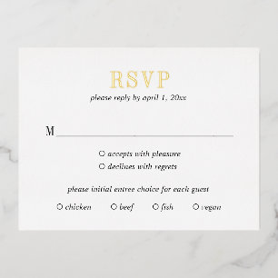 Jocelyn Modern Wedding RSVP Card