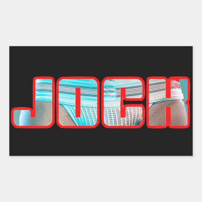 JOCK Rectangle Stickers (Front)