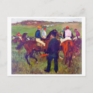 Jockey and Horse (Before the Race), Edgar Degas Postcard