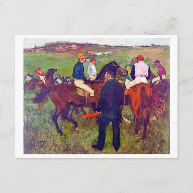 Jockey and Horse (Before the Race), Edgar Degas Postcard (Front)