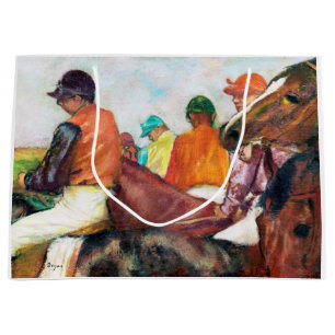 Jockey and Horse, Edgar Degas Large Gift Bag