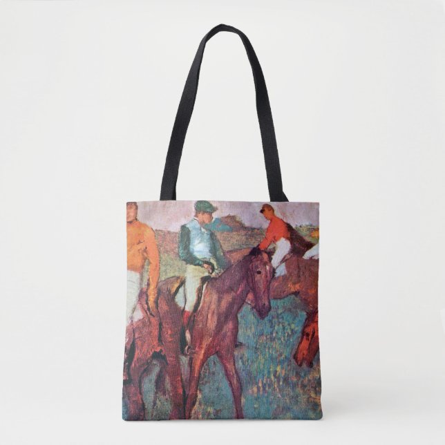 Jockey and Horse, Edgar Degas Tote Bag (Front)