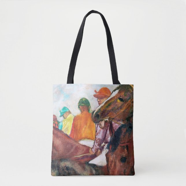 Jockey and Horse, Edgar Degas Tote Bag (Front)