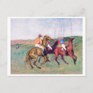 Jockey and Race Horse, Edgar Degas Postcard