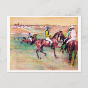 Jockey and Race Horse, Edgar Degas Postcard