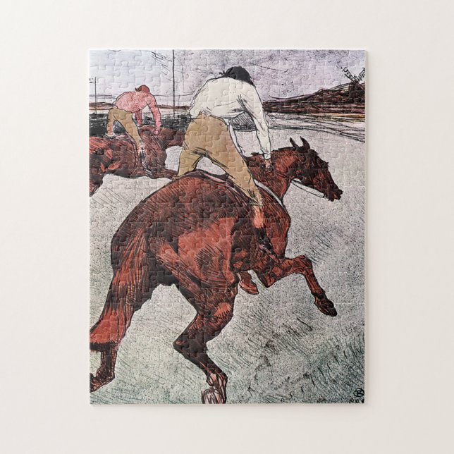 Jockey and Race Horse, Lautrec Jigsaw Puzzle (Vertical)